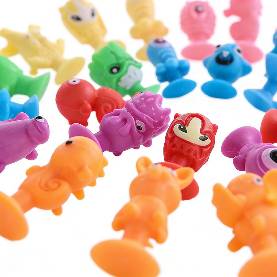 12/36 buc 2,5 cm Mini Ventuză Păpuși Monstru Ornamente Creative pentru Birou Decorațiuni Drăguțe Cadouri pentru Casă/Birou/Mașină Cadouri Distractive pentru Petreceri