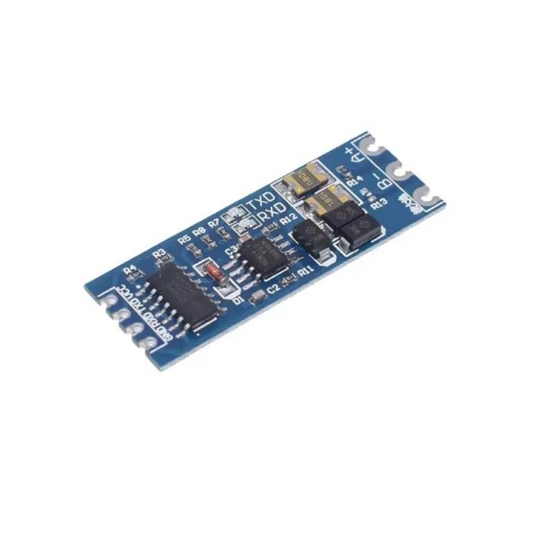 Serials Communication Converters Board TTL To RS485 Module with 3.3V5V Power Supporting, Clear Wiring Labels and TXRX Display Light for Projects
