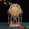 Qing Que Chinese Silk Bride Tuan Shan DIY Kit: Joyful Wedding Fan & Bouquet Ornament