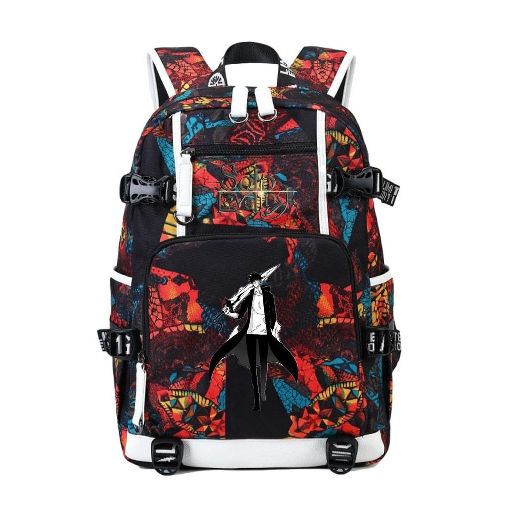 I Alone Upgraded The Animation Periphery Outdoor Travel Bag Large Capacity Multi-Function With Usb Backpack