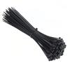100 Black Nylon Cable Ties, High Tensile Strength, Uv Resistant, Fastening Loop Ties, Self-Locking, Suitable For Home And Office Wire Management