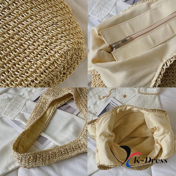 Shoulder Rattan Bag Large Eco Fashion Large Capacity Luxury Shopper Handbag