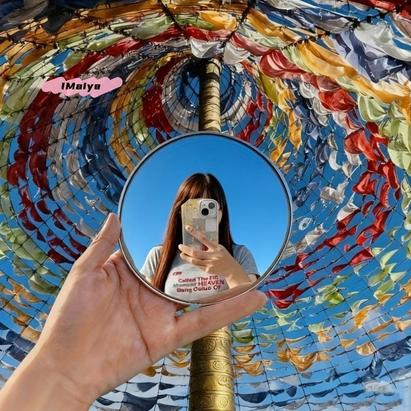 M-Portable Convex Travel Mirror - Wide-Angle Reflection, Compact Shooting Mini Selfie Mirror For Content Creators & Travel Gifts
