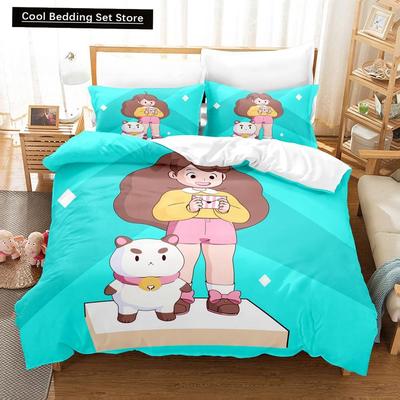 3D Anime Bee And Puppycat Bedding Set Single Twin Full Queen King Size Bed Set Adult Kid Bedroom Duvet Cover Sets Home Textiles