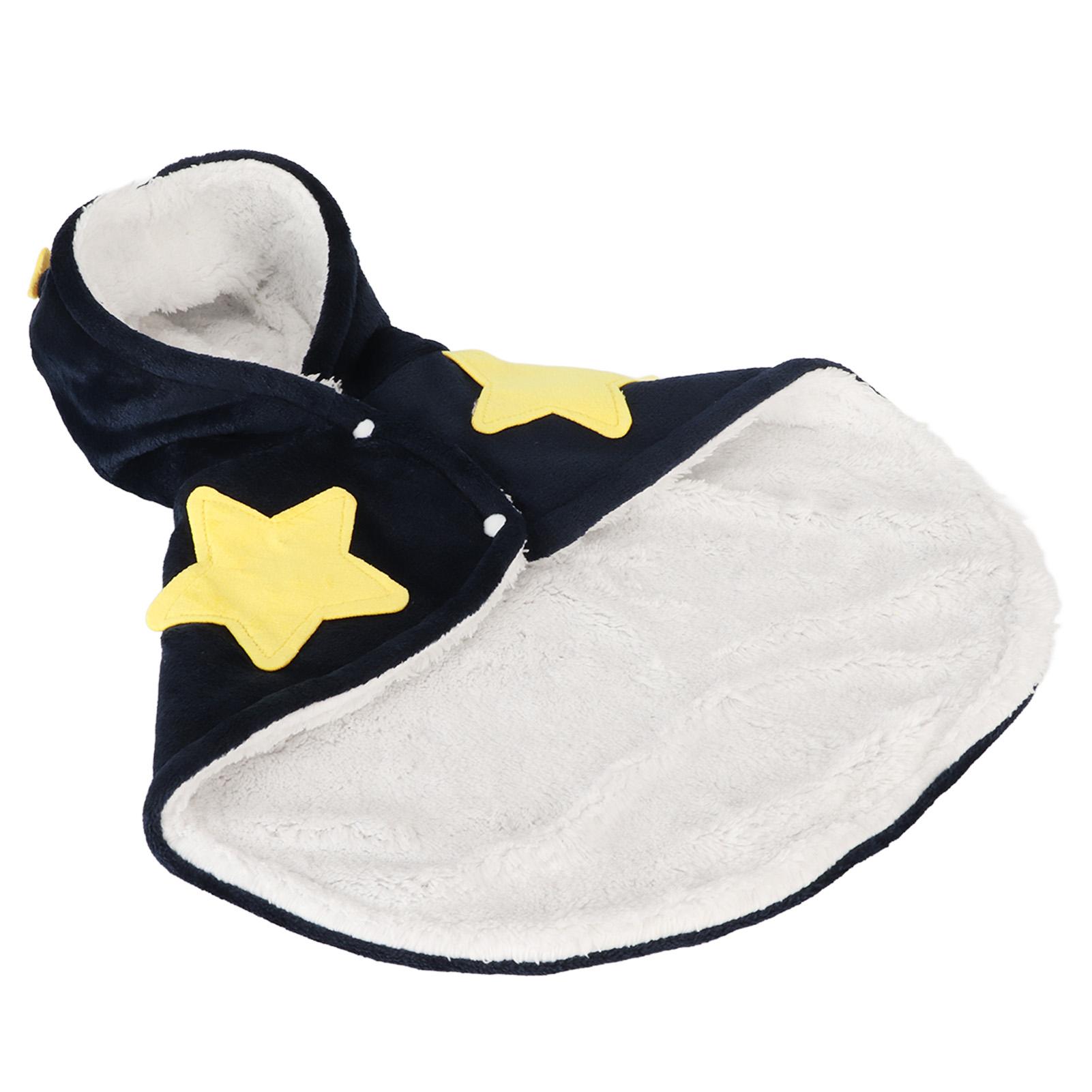 

Pet Hooded Cloak Flannel Skin Friendly Warm Pet Hooded Costume for Halloween Party Daily M M