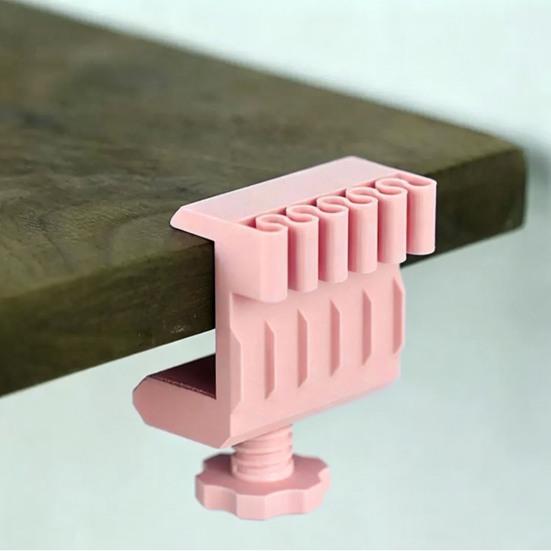 3D Printed Desk Clamp Cable Organizer Cord Holder with Multiple Slots Sturdy Wire
