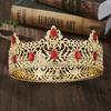 Gold Color King Crowns for Men, Royal Crown with Black Rhinestone, Birthday Crown for Men, Wedding Cosplay Prom Party Decoratios
