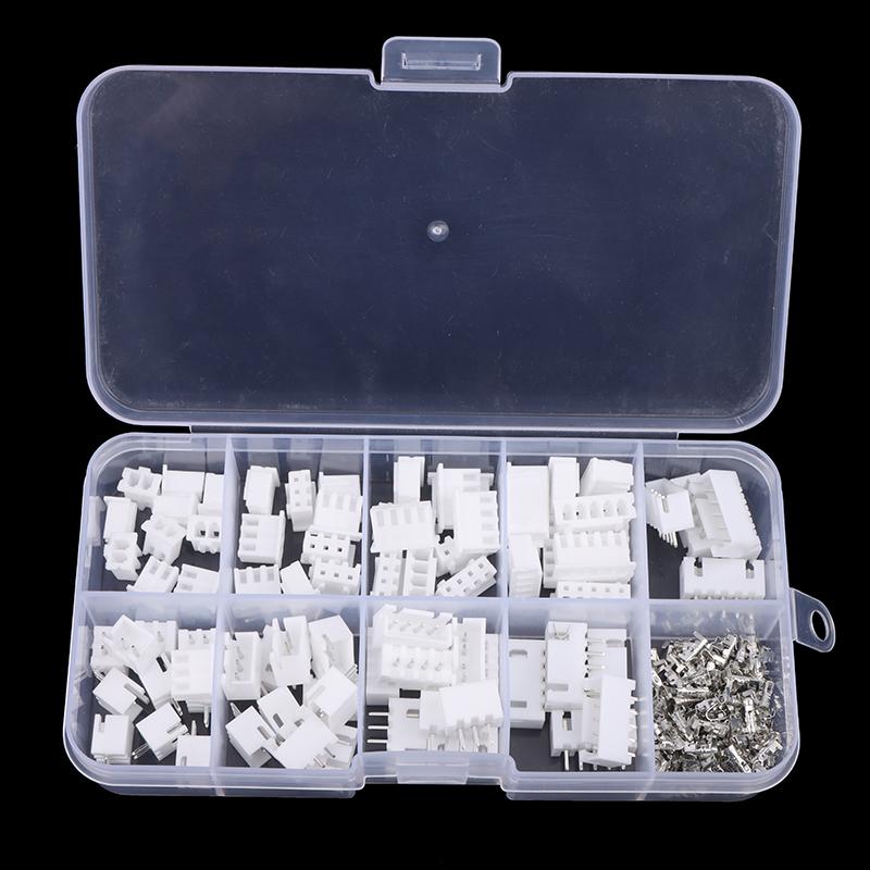 

230Pcs Xh2.54 2P 3P 4P 5Pin 2.54Mm Pitch Terminal Чоловічий і Жіночий Комплект корпусів Штифтовий роз’єм Комплект роз’ємів