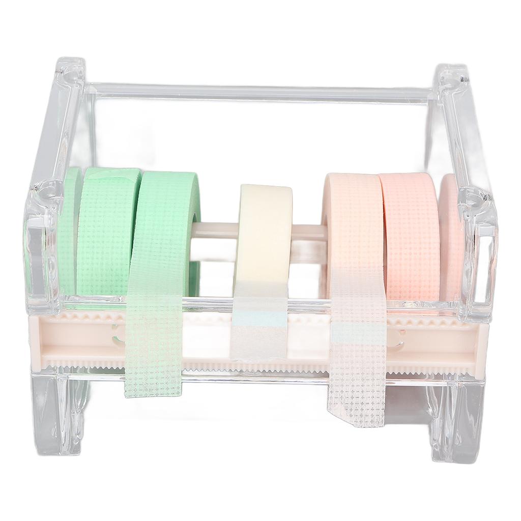 Transparent Multi Masking Tape Cutter Dispenser Visible Roll Tape Holder for   School
