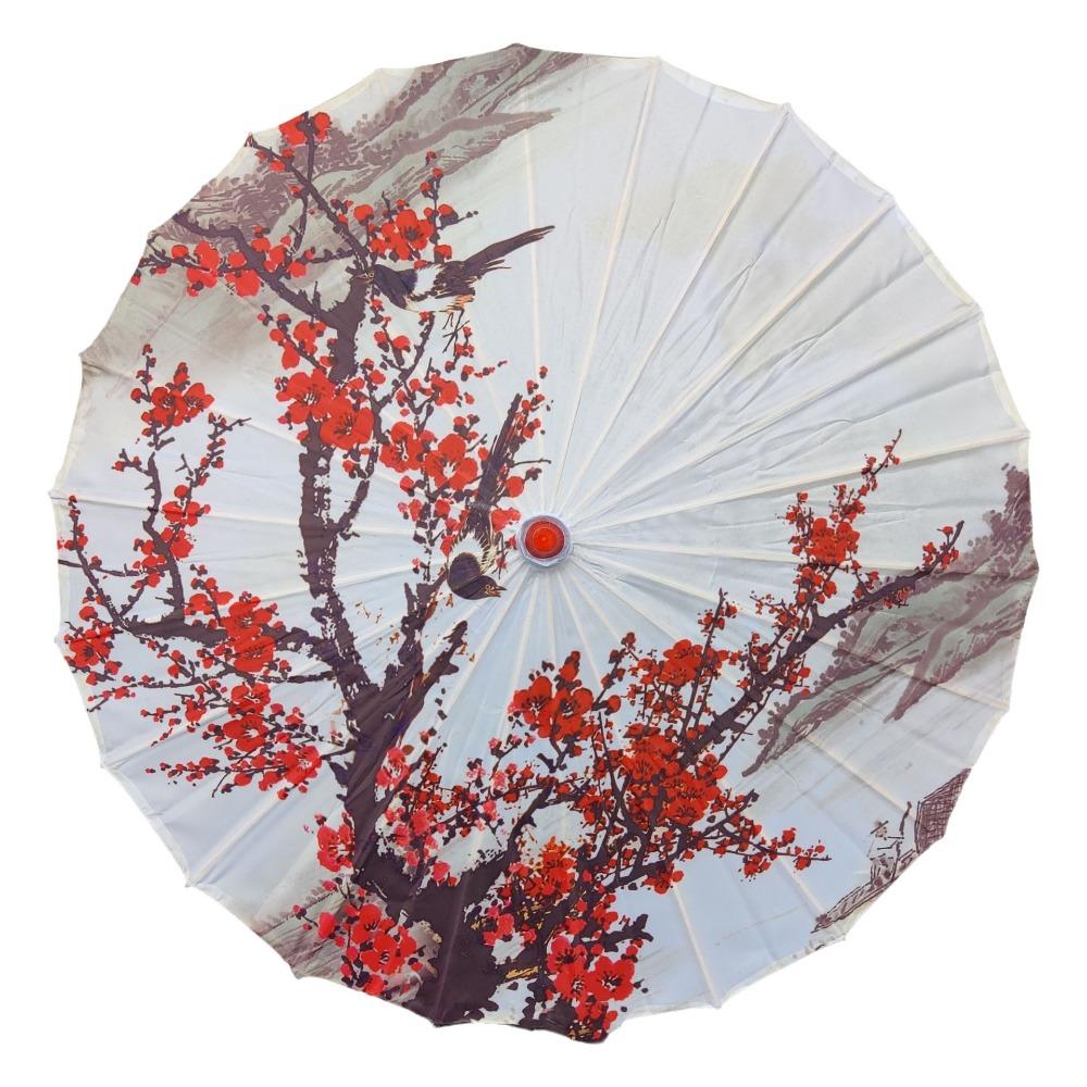 70 Cm Silk Cloth Women Umbrella Chinese Style Chinese Oil Paper Umbrella  Photograph Prop