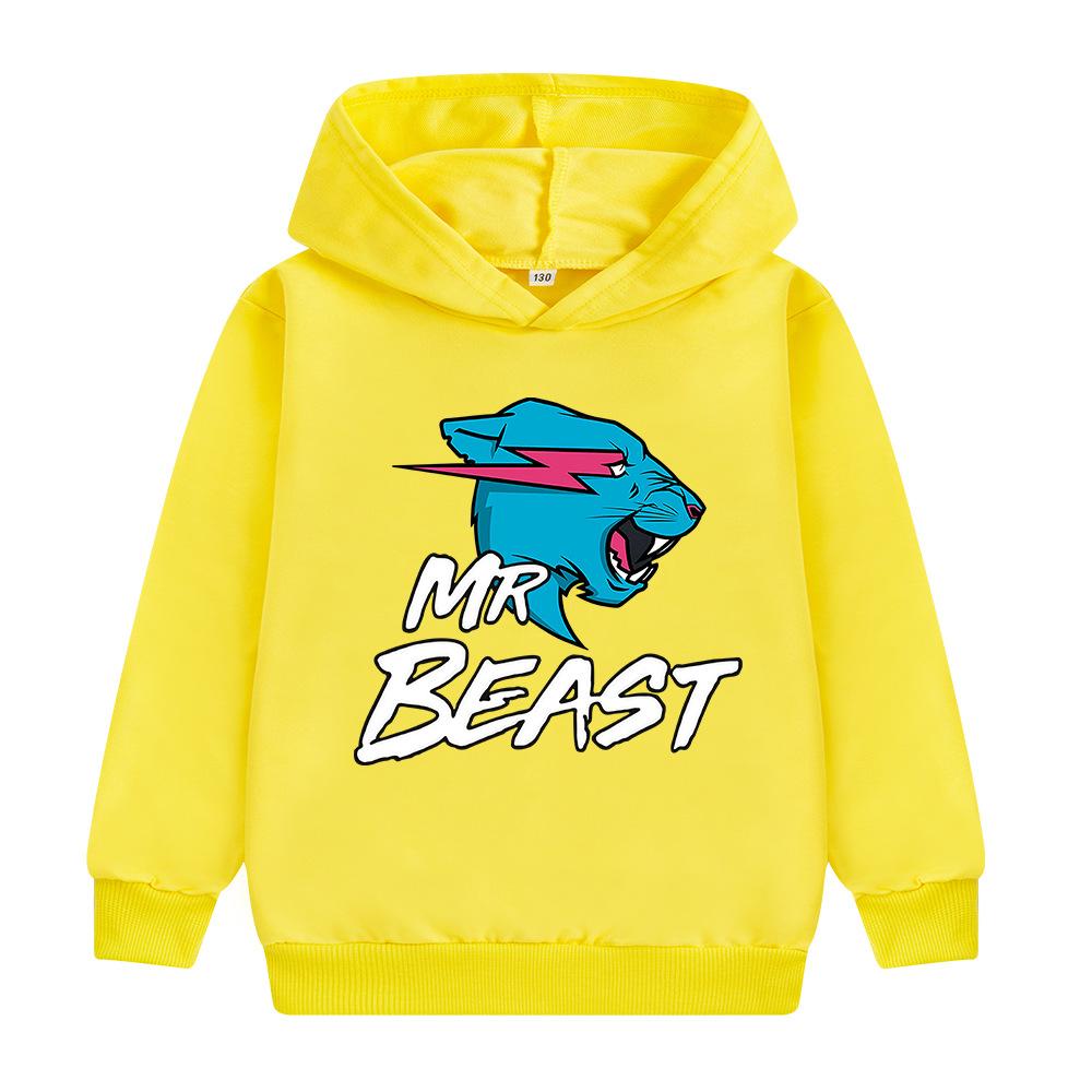 Mr Beast Children's Hoodies 3-12Y Sports Casual Cute Autumn Winter boys girls Warm Hoodies pullover