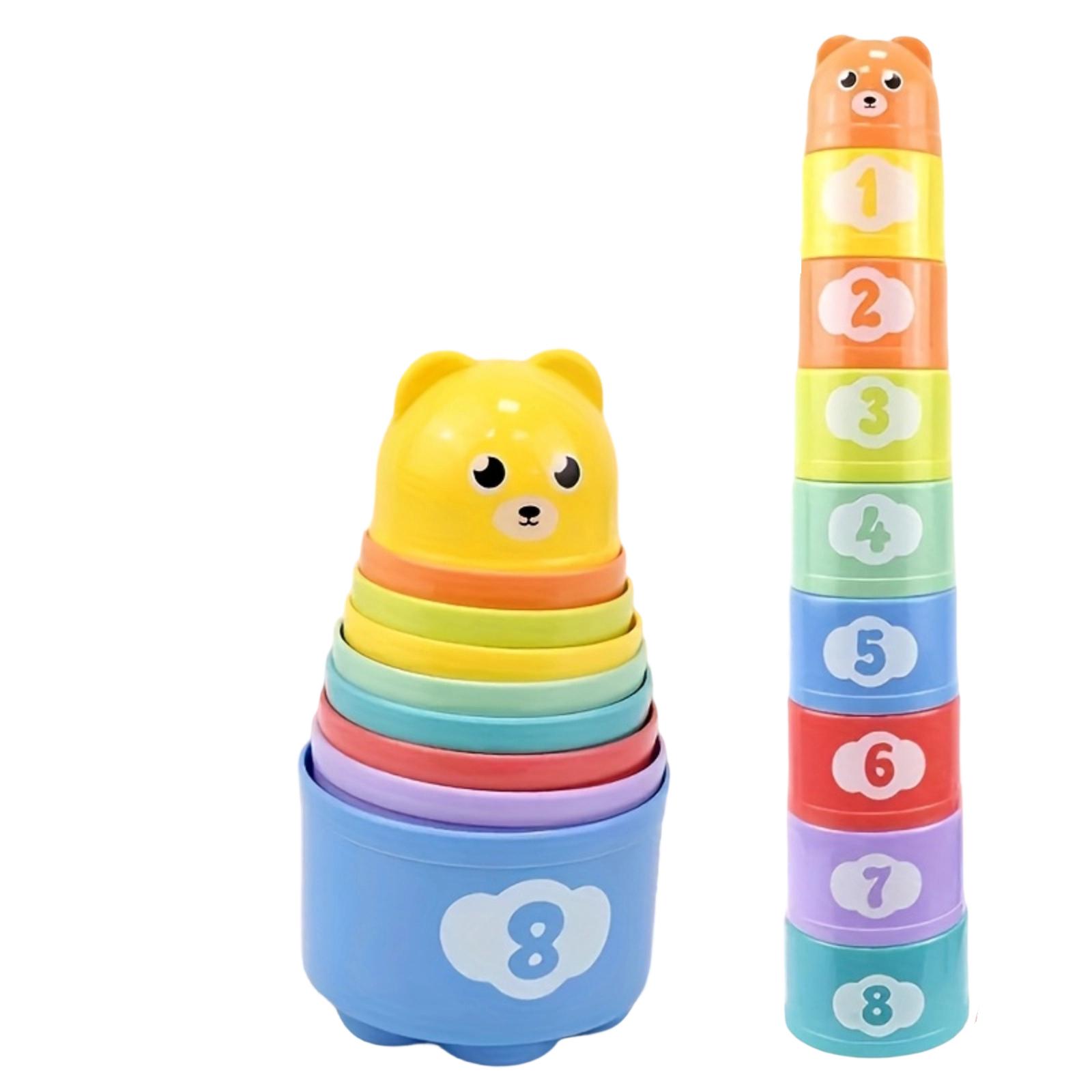 Cup Color Random Children s Stacking Cup Early Education Toy Stacking Music One Size