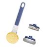 Kitchen Dish Brushes 3 in 1   Handle Pot Pan Sponge Scrubber Brush Cleaning Tool Set
