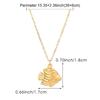 Mode Personnalisée Exquise Simplicité Acier Inoxydable Pendentif Poisson Collier Chaîne Clavicule