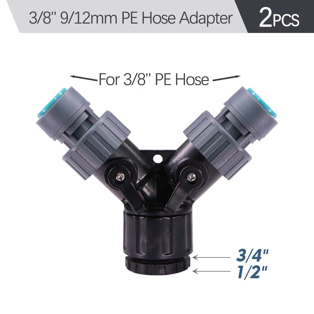 3/8" 9/12mm Misting Cooling System 360° Bend 0.6mm Nozzle Atomizer Sprayers Slip Lock PE Hose Outdoor Garden Irrigation Watering