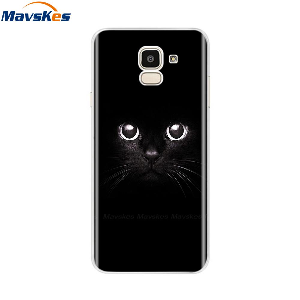 For Samsung Galaxy J6 2018 Case Soft TPU Silicone Back Cover sFor Coque Fundas Samsung J6 2018 J6 Plus 2018 Soft Phone Cases