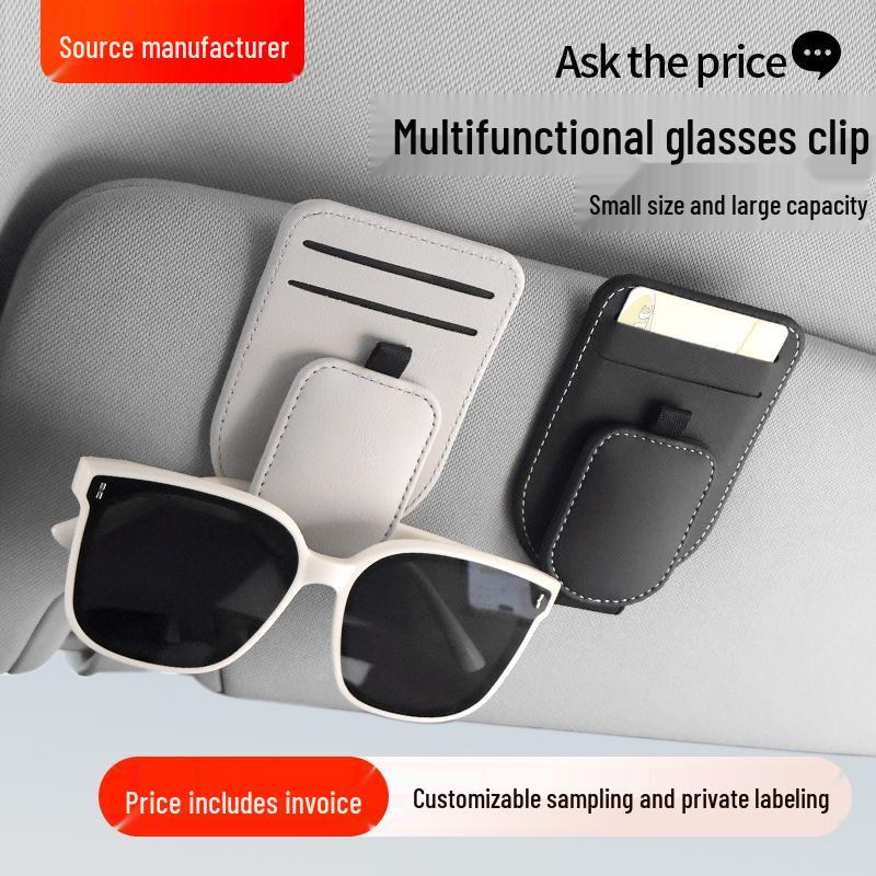 Multifunctional Sun Visor Sunglasses & Card Holder Clip