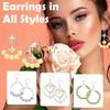 220pcs Earring Making Kit, 60pcs Earring Hooks, 100pcs Open Jump Rings And 100pcs Round Beaded Hoop Earrings Supplies