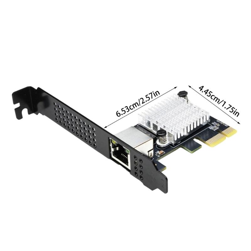 PCIe4.0 X1 10Gbps Ethernet Card Optimized For Gaming NAS Servers Using Advanced 8127 Controller Chip