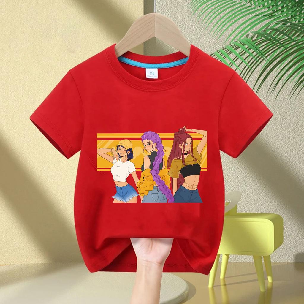 Kids T-shirts Children's Kpop Witch Hunt Short Sleeved Printed T-shirt