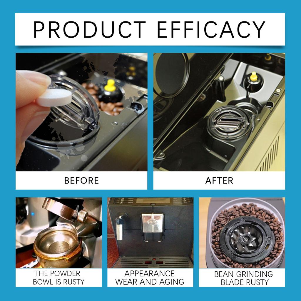 Coffee Machine Descaler Cleaner Tablets Coffee Machine Descaler,Coffee Maker Cleaner For All Single Use Coffee And Espressos Machines
