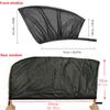 2pcs Universal Sun Shades Front Rear Side Seat Car Window Socks Baby Kids Protection Sunshade Curtain Sun Visor Shade Mesh