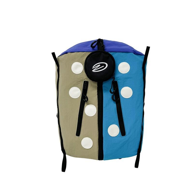 

Женский рюкзак большой емкости, цветной блок, школьный рюкзак для школьников средней школы, мужской дорожный рюкзак хаки/синий