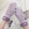 Warm Gloves Women Winter New Polar Fleece Thick Touchscreen Anti Slip Outdoor Riding Windproof Water Resistant Fleece Gloves