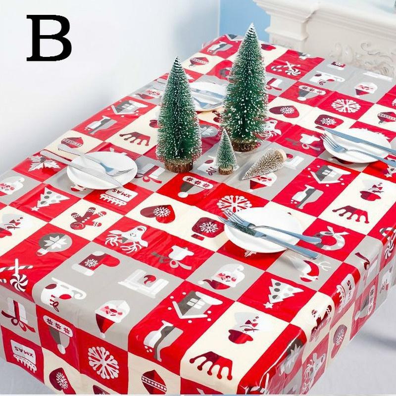 קישוט שולחן מפה חד פעמית קישוטי חג המולד לבית קישוטים עשה זאת בעצמך עיצוב לחג המולד