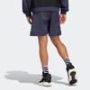 Adidas Logo Print Straight Shorts Men Bottoms Dark-Grey Navy-Blue HE2899