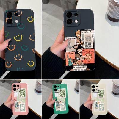 Phone Case For Oppo K13 A5X A5 Fashion Label Patterns High Quality Soft Slim Liquid Silicone Advanced Dustproof Protective Shell For Oppo Bumper Cover