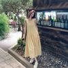 French Small Sleeveless Suspender Dress Women's Summer New Loose Waist Thin Seaside Vacation Dress
