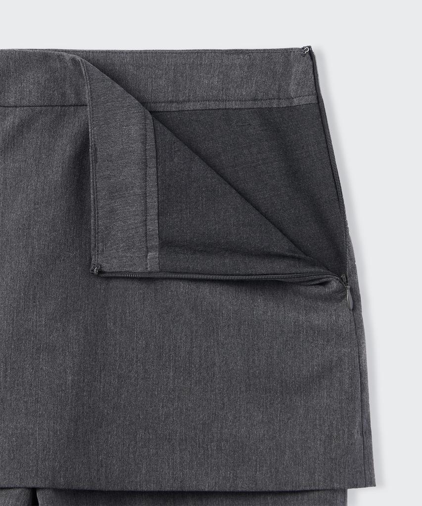 Musinsa Standard Woman Women'S Layered Mini Scotts [Medium Grey]