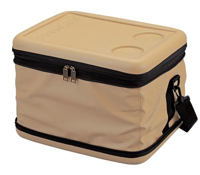 Insulated Bag Cooler Bag [Capacity 25LFoldable Storage] Super Cold Cooler Bag Beige UE-617 Product Size (Approx.) Width 380 X Depth 290