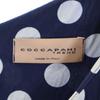 Coccapani Made In Italy Dot Pattern No Sleeve Knee-length Dress L Navy Women Used
