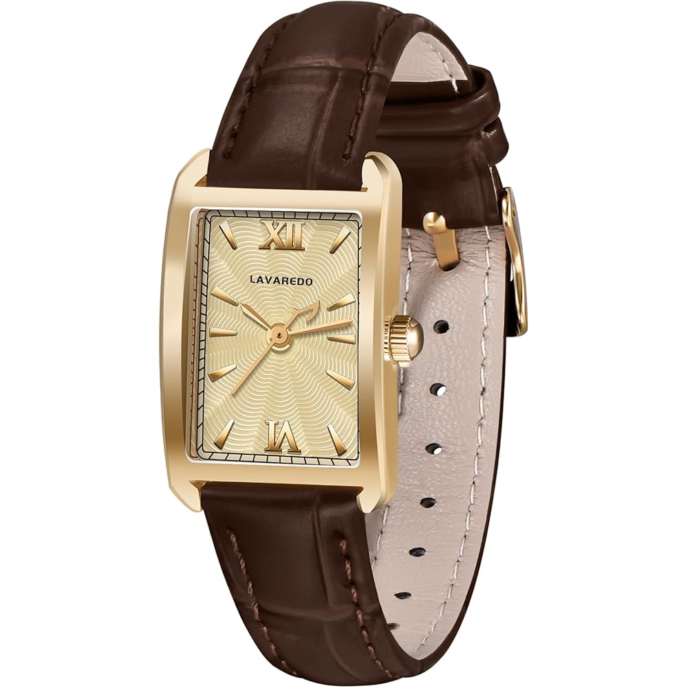 ShunkanSai Women s Analog Quartz Watch Square Waterproof Leather Strap Casual Fashion Timepiece