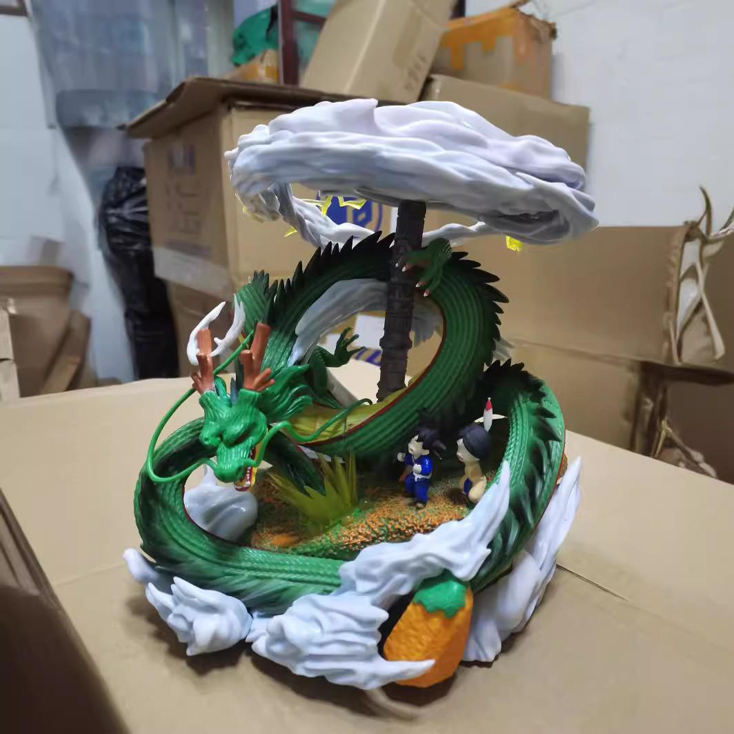 Dragon Ball MX: Shenron & Kid Goku with Karin Tower Figure Model Ornament Statue.