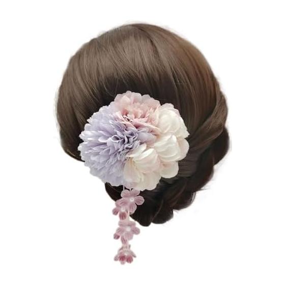 Hair Accessory for Coming-of-Age Ceremony, Furisode Kimono, Hair Clip, Tsumami Zaiku Flower, Shichi-Go-San, Hakama, Kimono Accessory, Japanese Style,