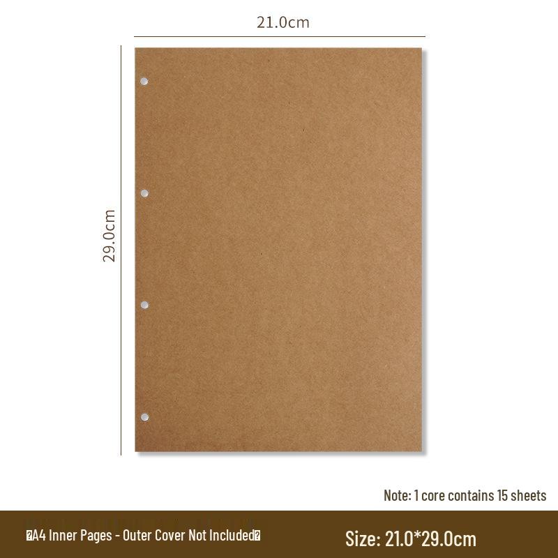 A4 Kraft Paper Cover DIY Photo Album & B5 Classmate Growth Journal