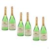 6Pcs 1/12 Dollhouse Miniature Wine Bottles Toy Bar Decoration