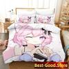 Top Anime Nyatasha Nyanners Bedding Set Printed Bed Set With Pillowcase Bed Duvet Cover Soft Single Double Queen Super King Size