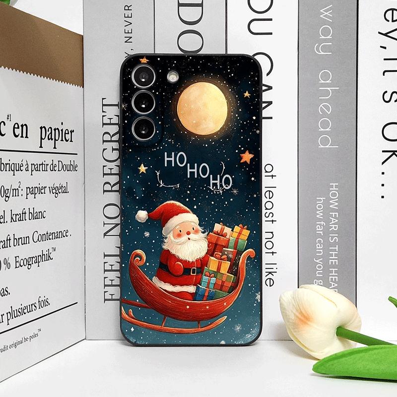 Frohe Weihnachten Baum Weihnachtsmann Muster Handyhülle für Motorola Moto Edge 50 Fusion 40 30 Neo G34 E14 G75 X40 G85 G54 Pro Hülle