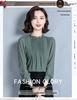 Moda coreana Primavera 2026: Camicia Larga in Chiffon a Pois con Volant - Top Elegante e alla Moda per Donna
