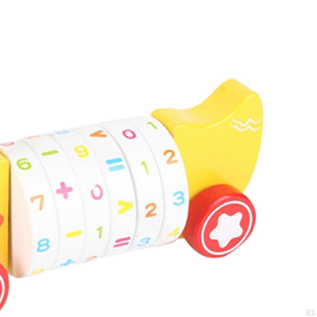Animal Push and Pull Along Toys, Arithmetic Learning Toy, Toy for Kids Birthday Gifts