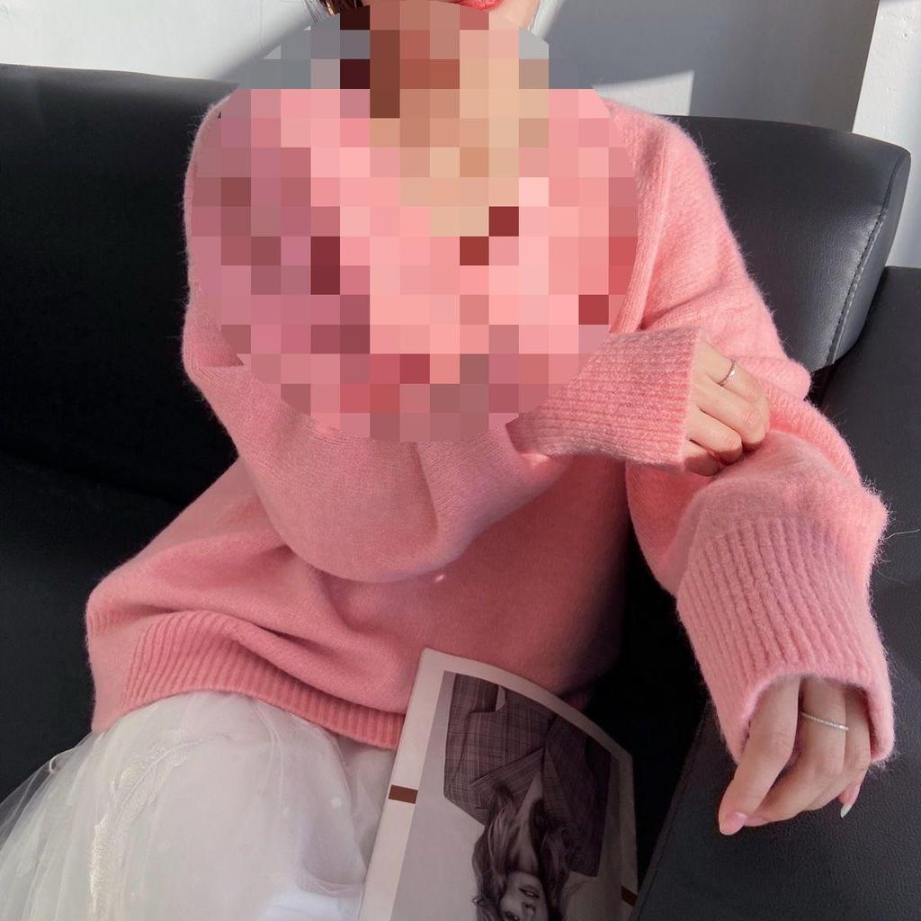 Women's Korean-Style Knitted Pullover Sweater - Autumn 2025 Collection