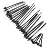 Automotive Nylon Cable Clamps with Hose Fasteners 25pcs Heavy Duty Wire Straps Locking Flanges for Car Engine Pipe Fixing