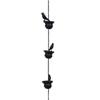 Metal Rain Chain Birds on Cup Rain Catcher Fit for Gutter Home Garden Park Roof Decoration Metal Drainage Downspout Tool