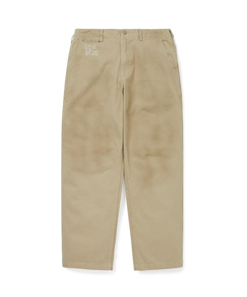 THISISNEVERTHAT Tnt Daniel Johnston Faded Twill Pant Khaki