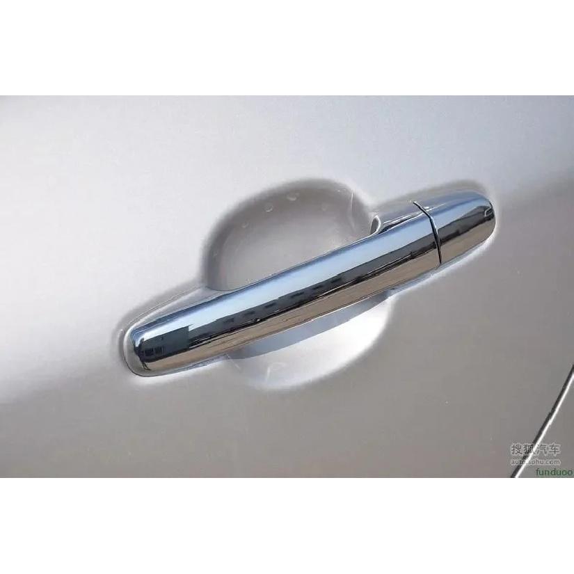Chrome Carbon Fiber Car Door Handle Cover Bowl Trim For Toyota Fortuner 2005 -2014 Styling Accessories