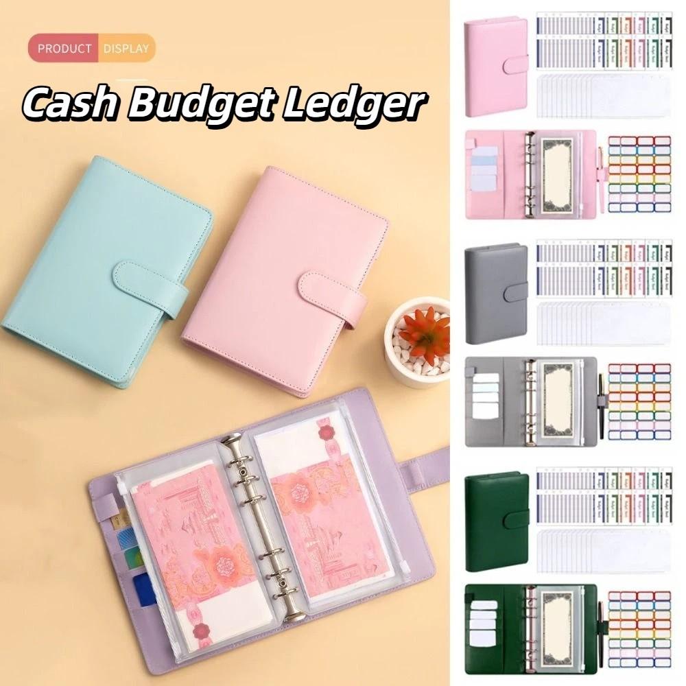Macaron Color Loose-leaf Notebook Magnetic button PU Leather Folder Business Gifts